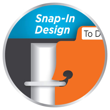 Avery Snap-in Bookmark Plastic Dividers for 3 Ring Binders, 5-Tab Set, Multicolor with White Labels, 1 Set (24908) 1 Pack